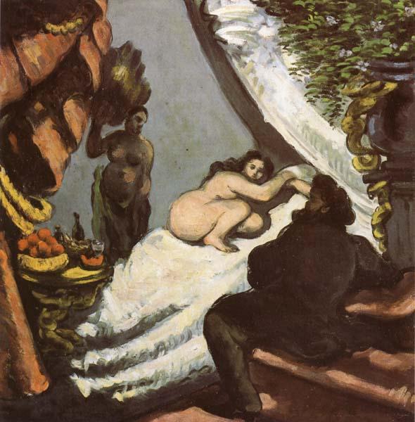 Paul Cezanne Une moderne Olympia Sweden oil painting art